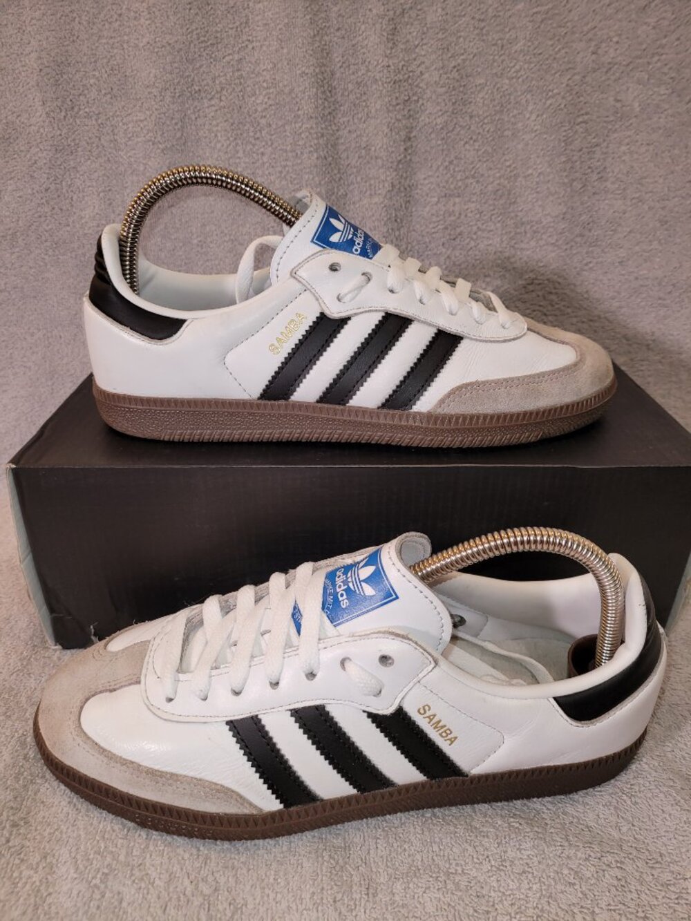 Adidas Samba Men's Size 6.5 White Black Brown Gum OG Sneakers B75806 (#2009)
